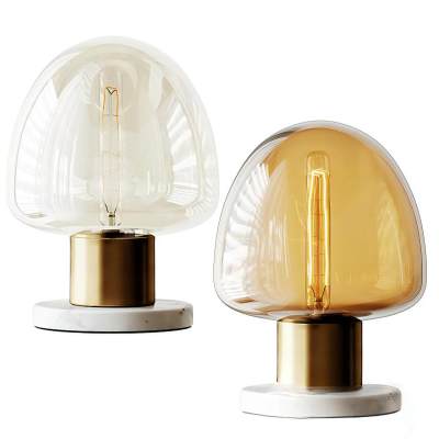 ELIANA现代玻璃卧室床头蘑菇台灯